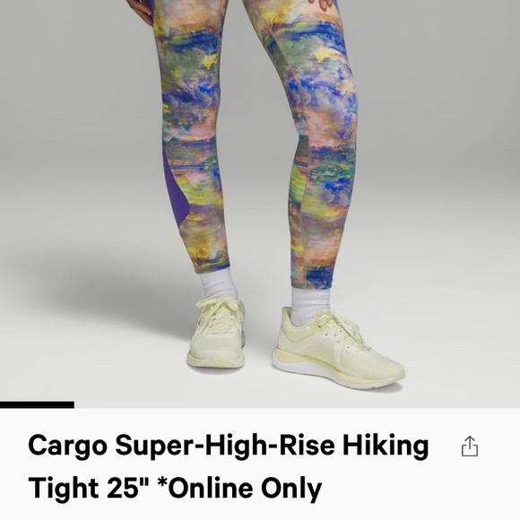 Lululemon cargo super high-rise tight 25” length. - Picture 6 of 6